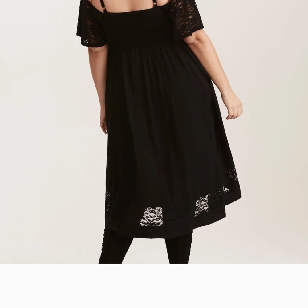 Torrid Black High Low Cold Shoulder Sundress - image 3